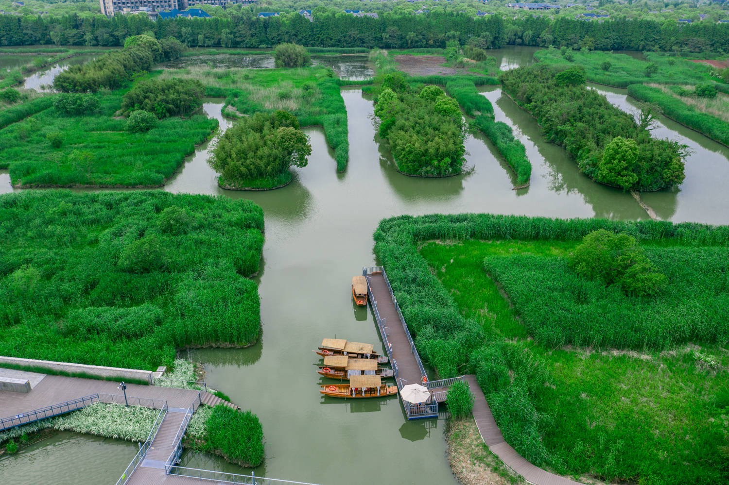 五一去哪玩来中国最美湿地下渚湖距离杭州约1小时车程