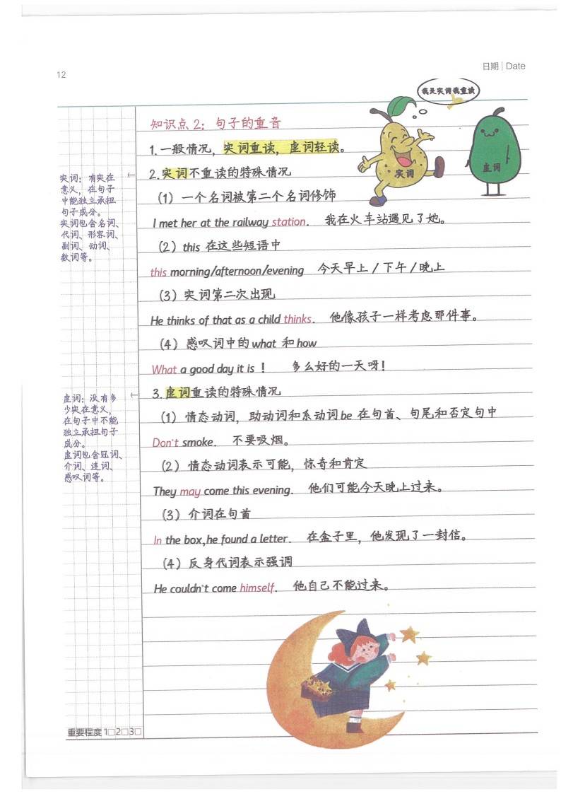 小学英语学霸笔记