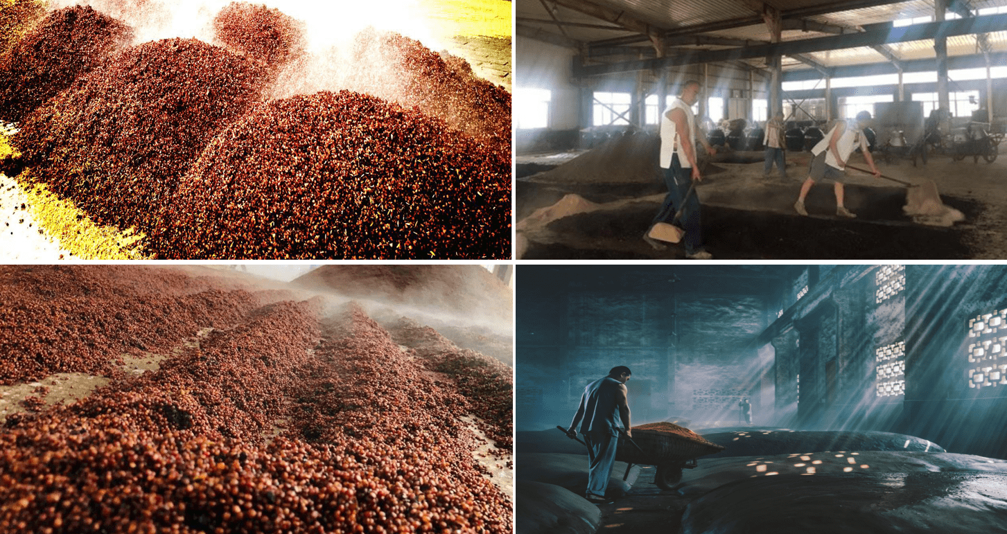 贵台祖酱酒的酿造中,发酵环节也蕴含了阴阳智慧,分