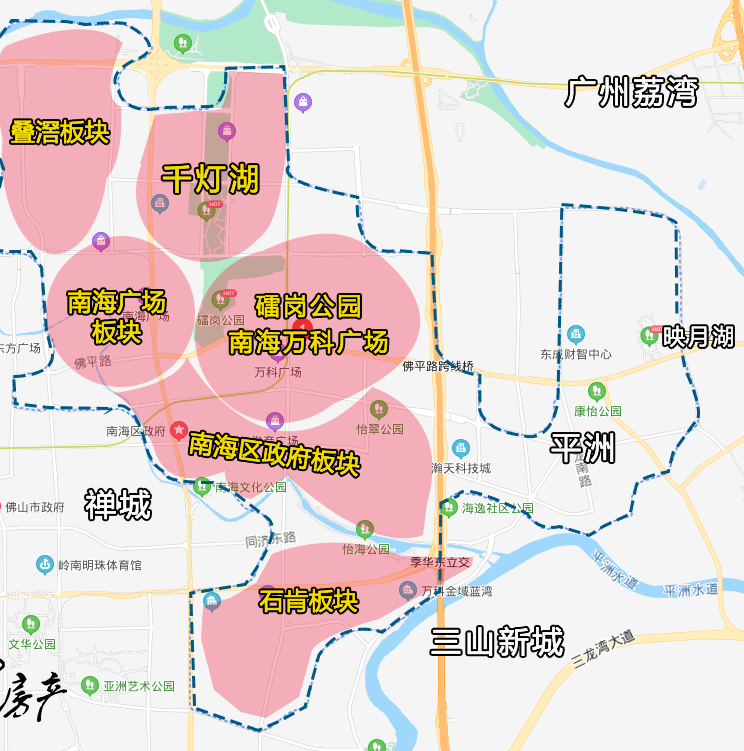 看懂桂城6大版图,有大平层叫价7万 ?