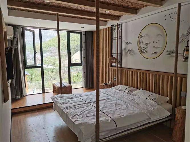 河南万仙山郭亮村翠崖仙居民宿,隐世的独居小院