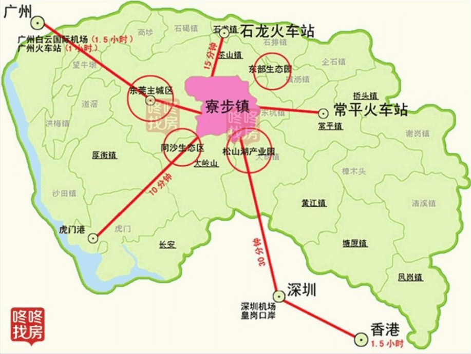 寮步镇行政区划图图片
