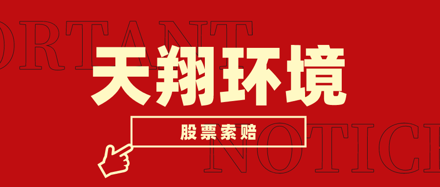 天翔环境深交所决定天翔环境终止上市律师告知股票索赔条件