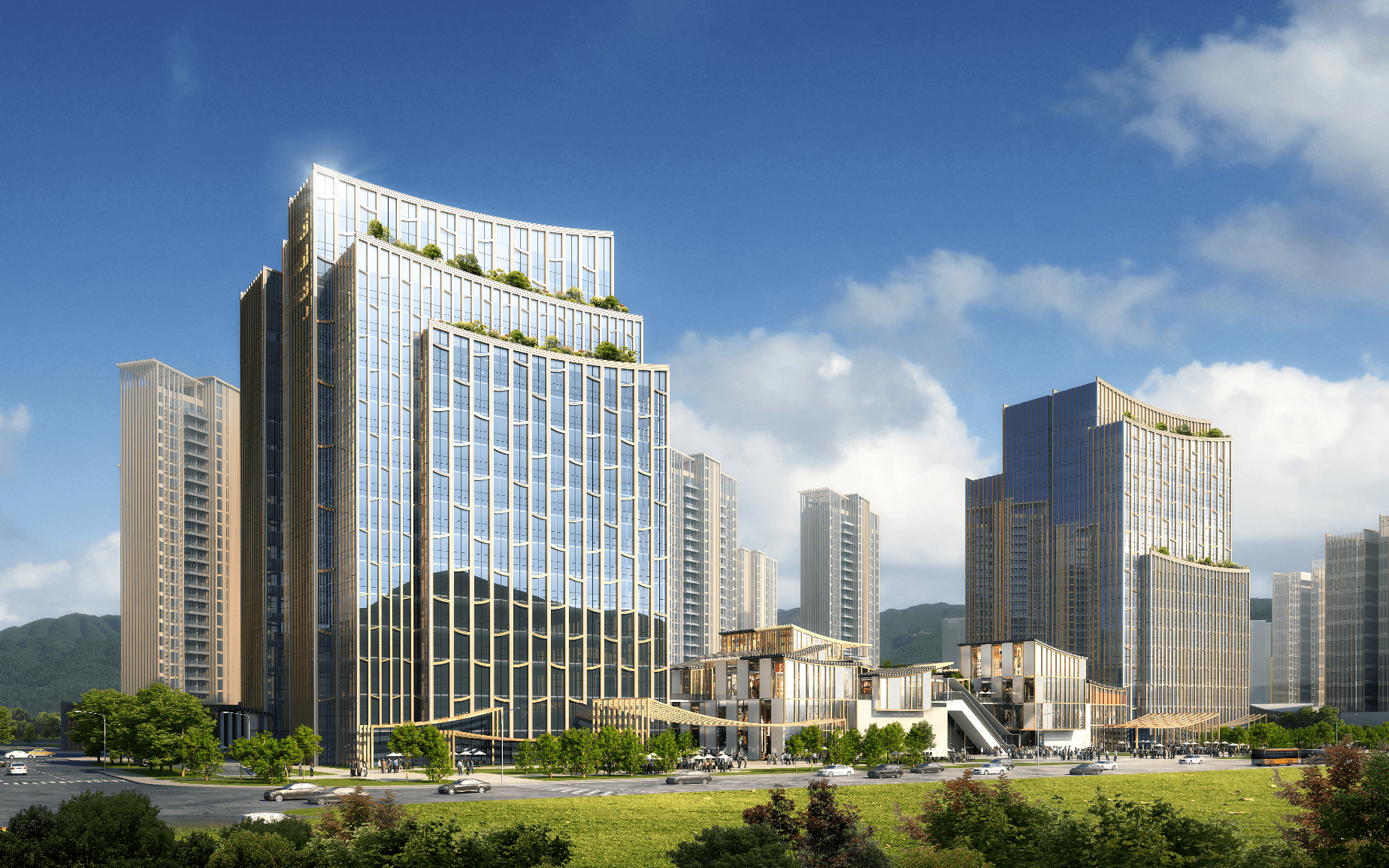 学区房榕城江上图售楼部划片清华附中