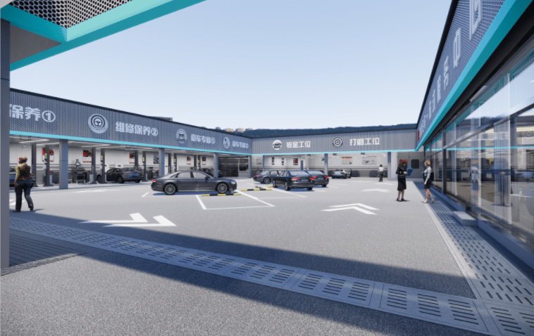 汽修厂设计装修智造完美的形象,客流量暴增的方法