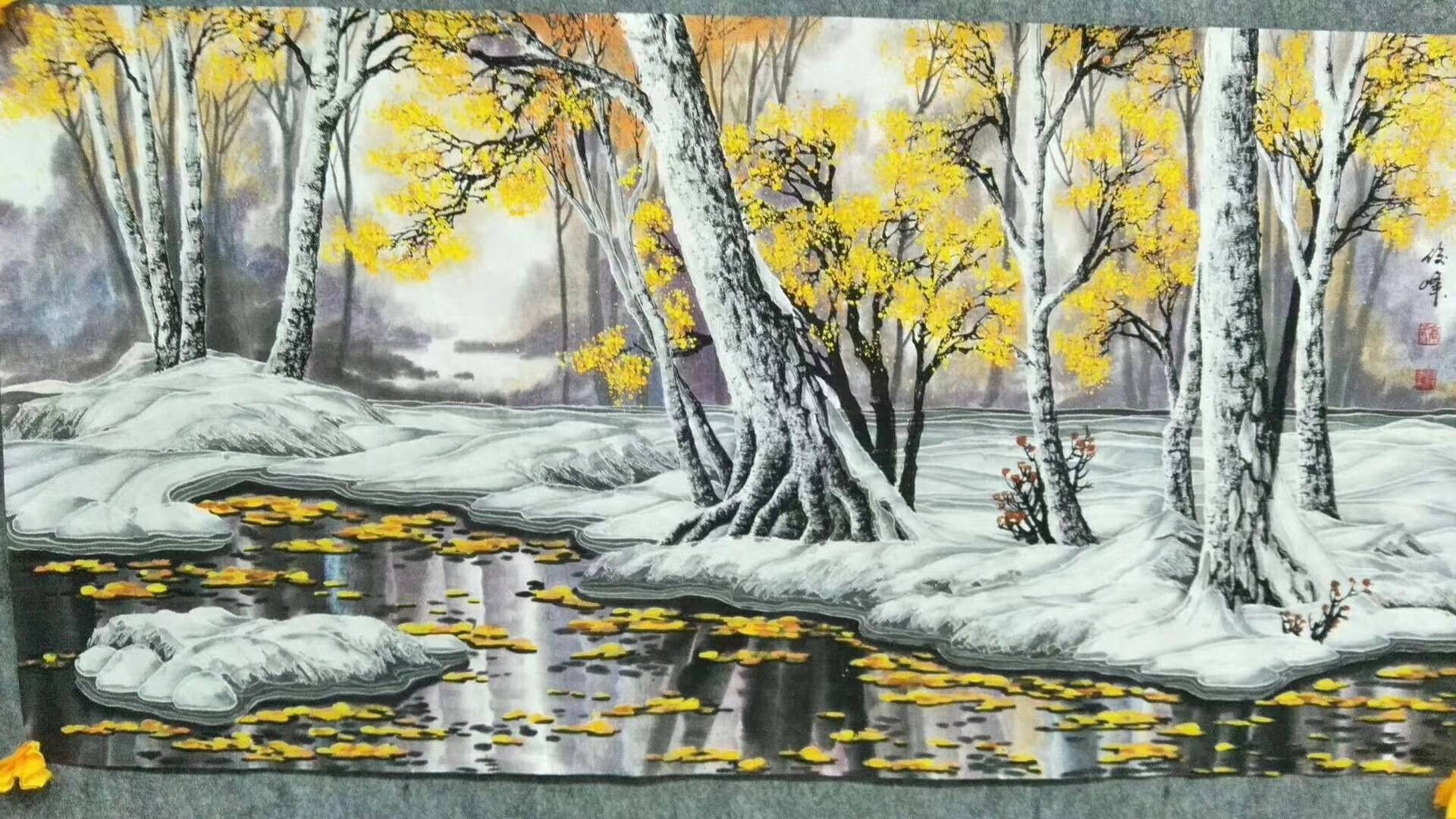 于志学大弟子,冰雪画家高俊峰