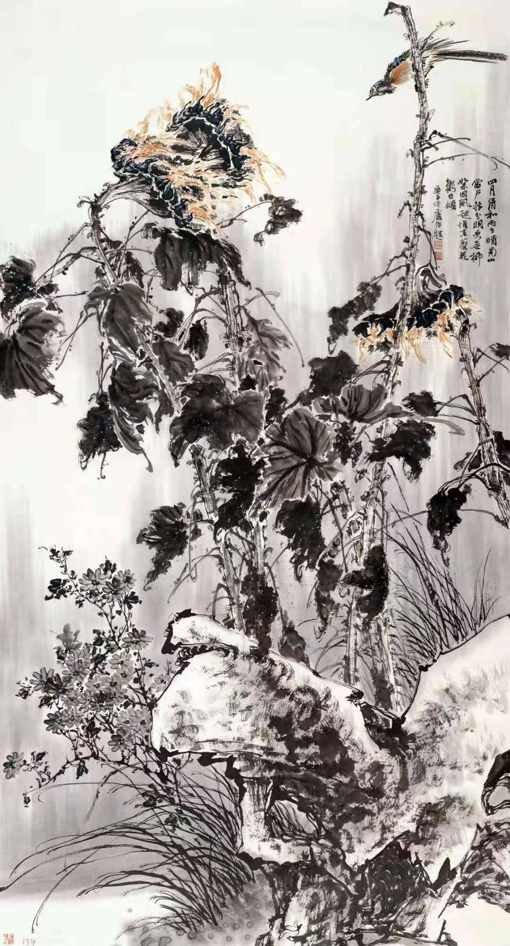 《花开向阳》180×90cm