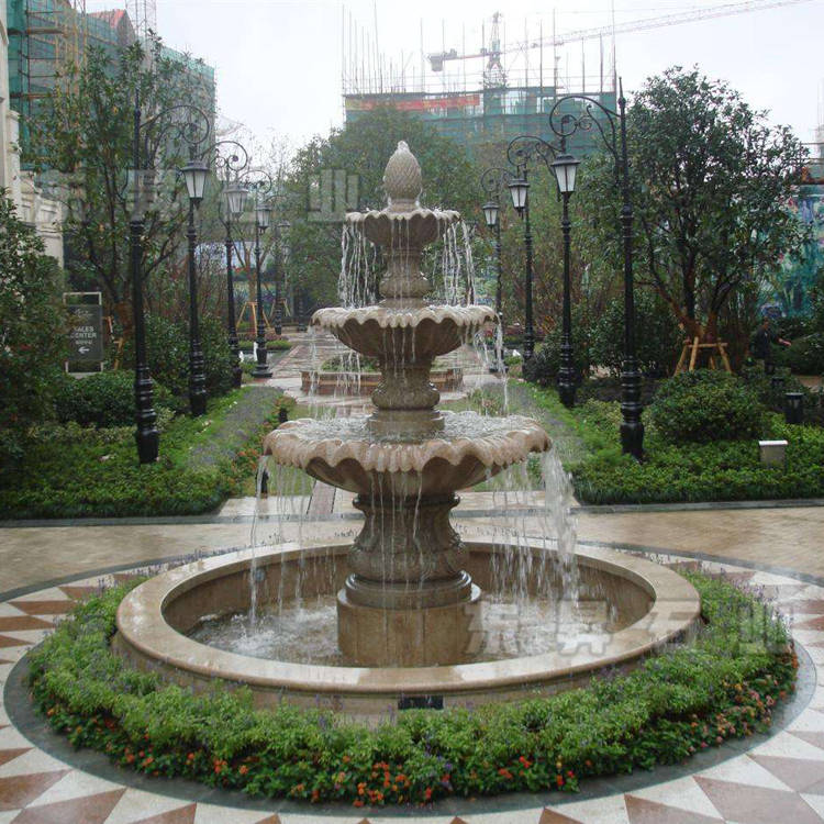 小区常见的石材水钵有哪些_石雕_喷泉_白麻