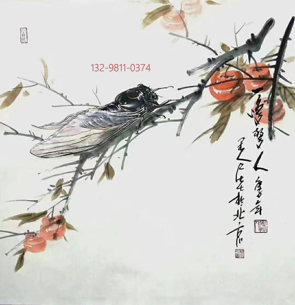 柳平作品赏析感受当代画蝉第一人的艺术魅力