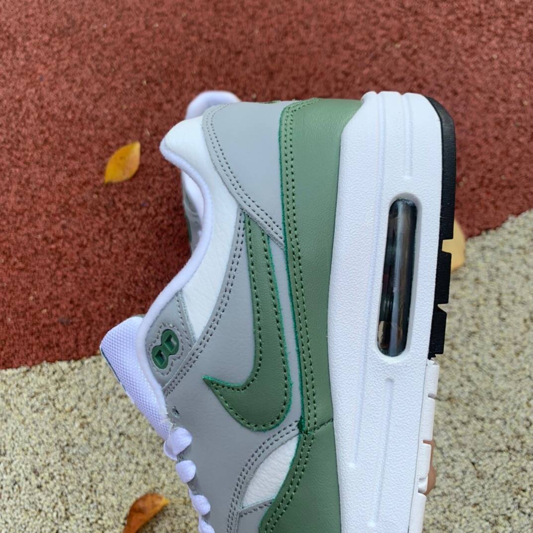 图标|耐克 Nike Air Max 1 Premium Spiral Sage 白灰浅绿复古气垫跑鞋