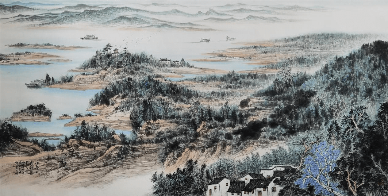 此生心驻黄白间画家徐向东