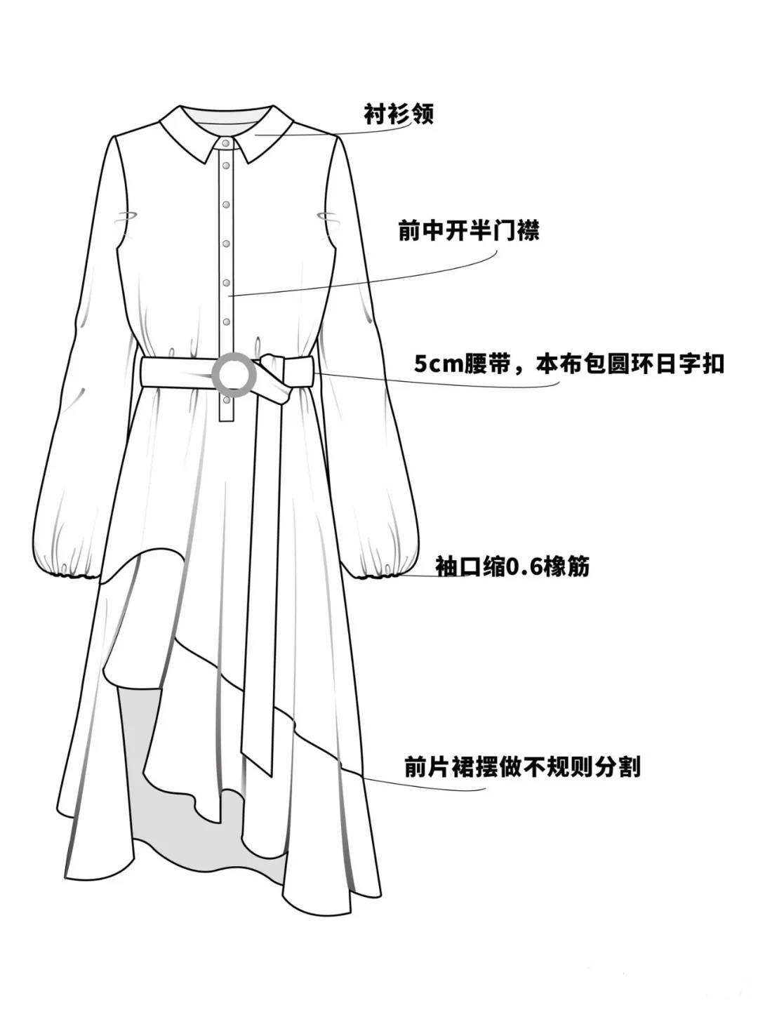 细节|入卡 | 服装设计必修课款式图分享