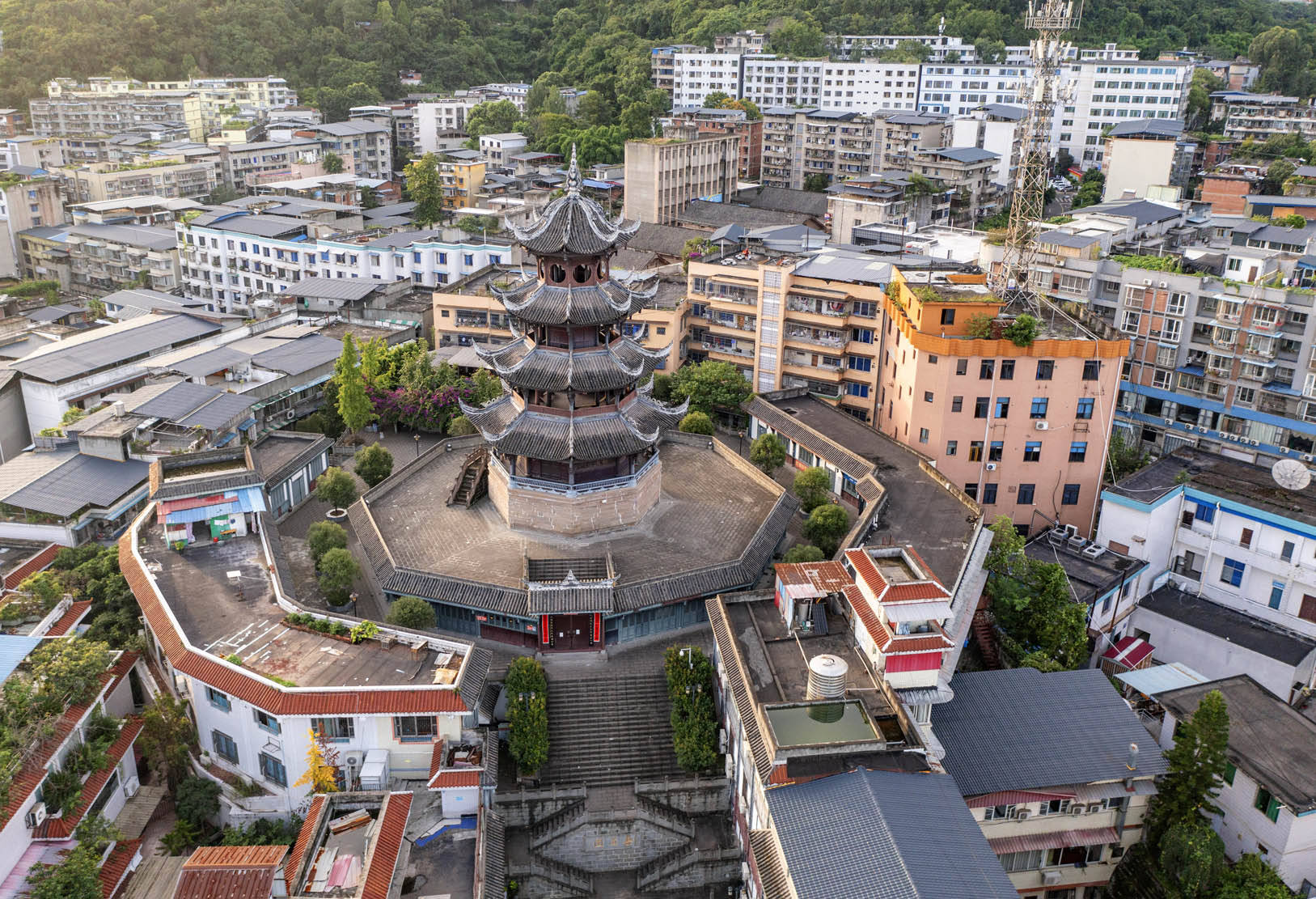 四川仁寿光彩夺目的奎星阁