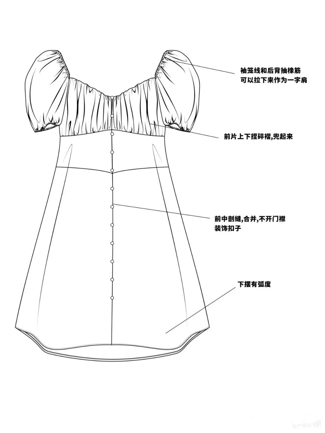 细节|入卡 | 服装设计必修课款式图分享