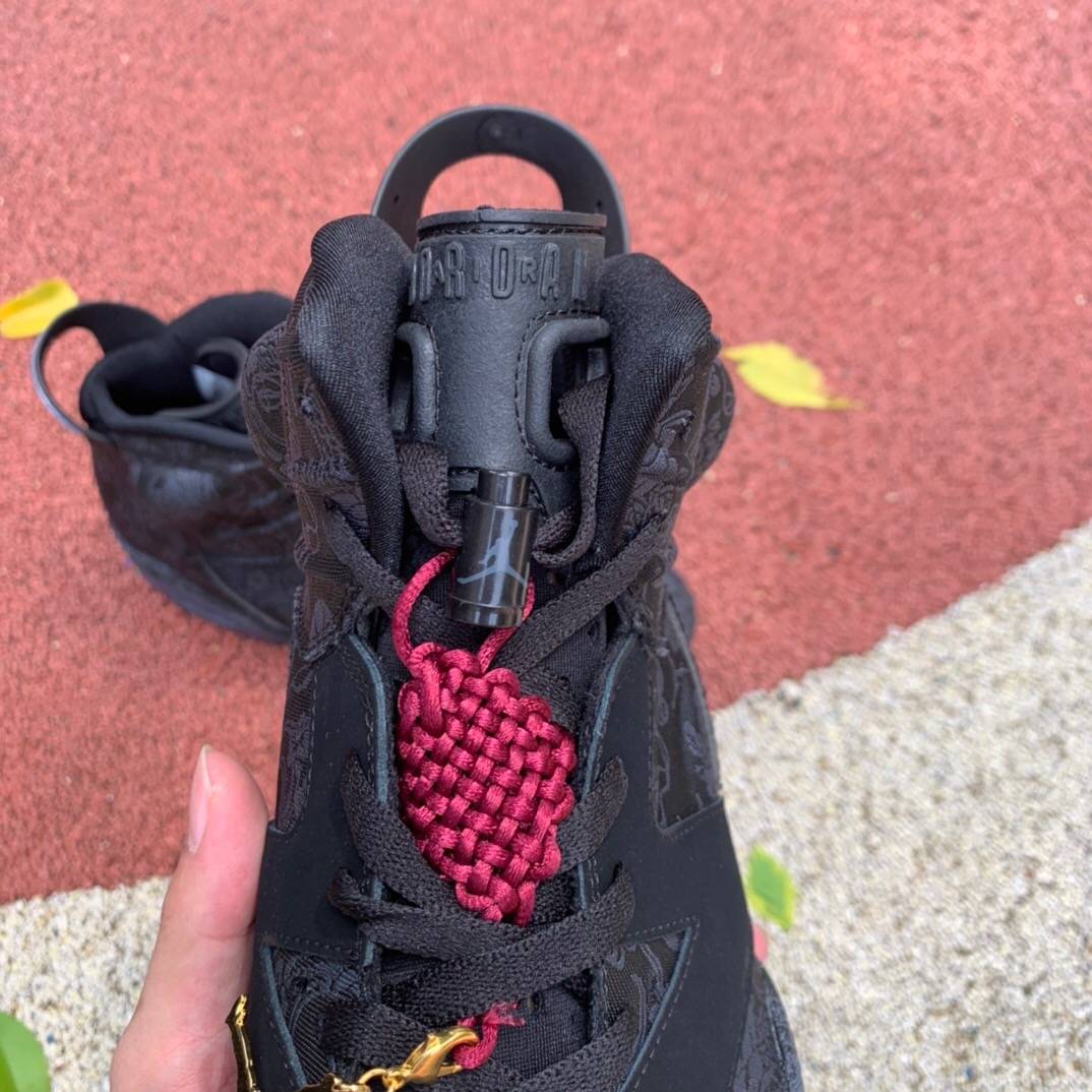 Jumpman|Air Jordan 6 WMNS Singles Day 乔丹光棍节黑丝绸刺绣篮球鞋