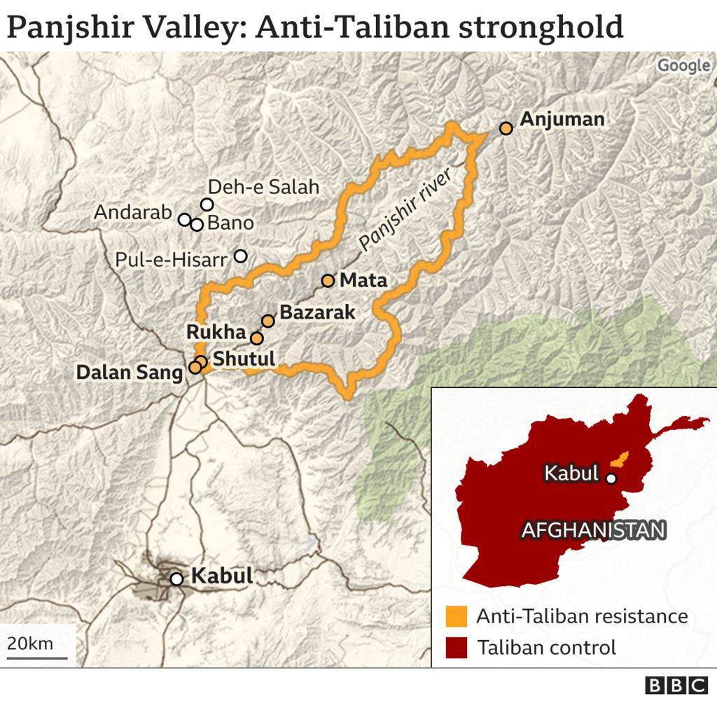 阿富汗潘杰希尔地图图片