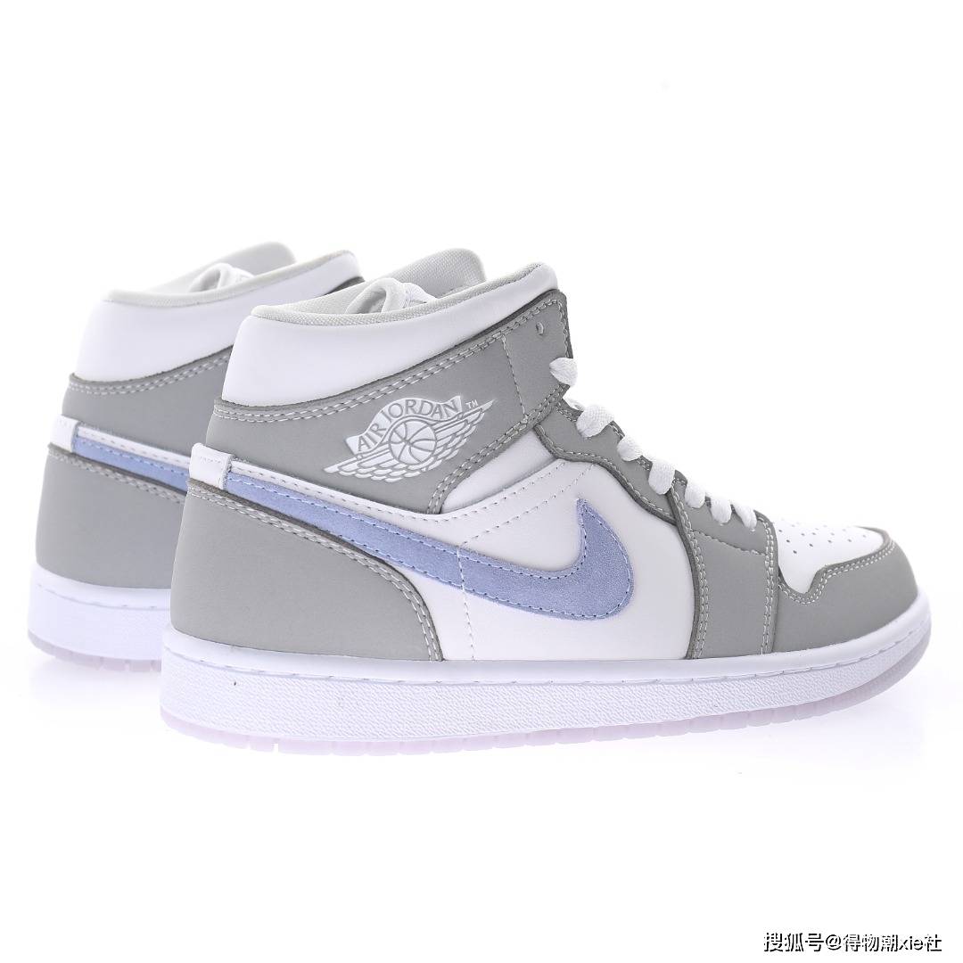 冰蓝烟灰小迪奥aj1板鞋运动鞋
