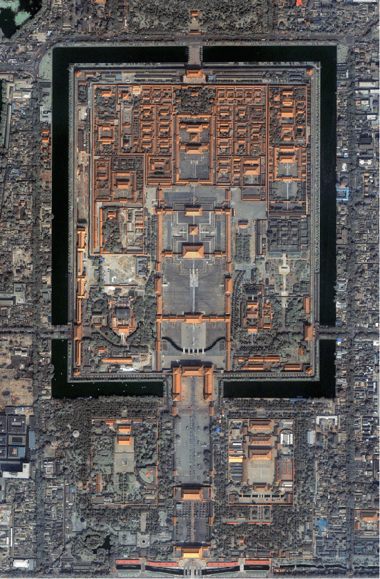 紫禁城俯视图图片
