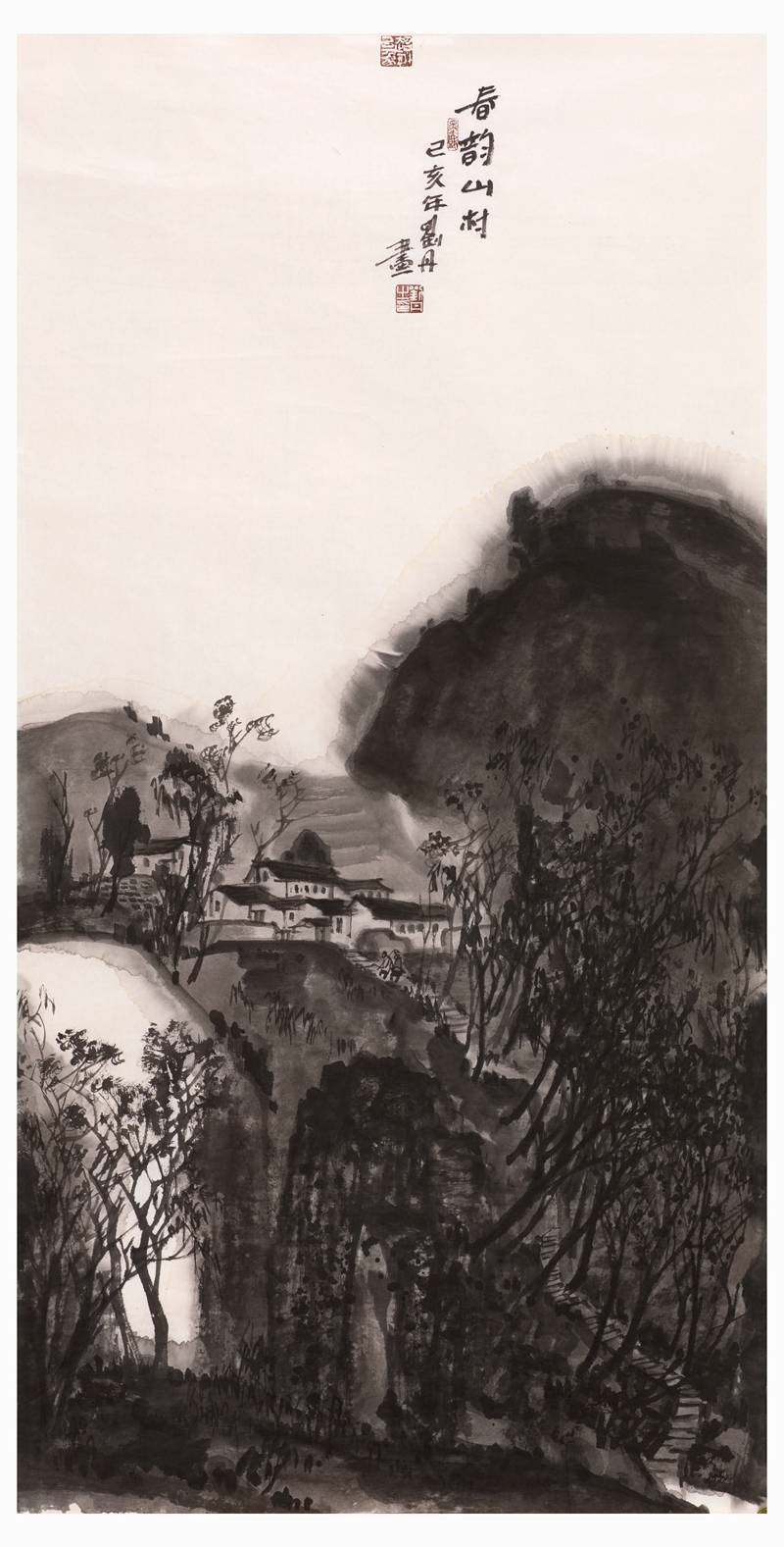 雅静恬淡墨韵田园刘丹当代水墨山水画作品欣赏