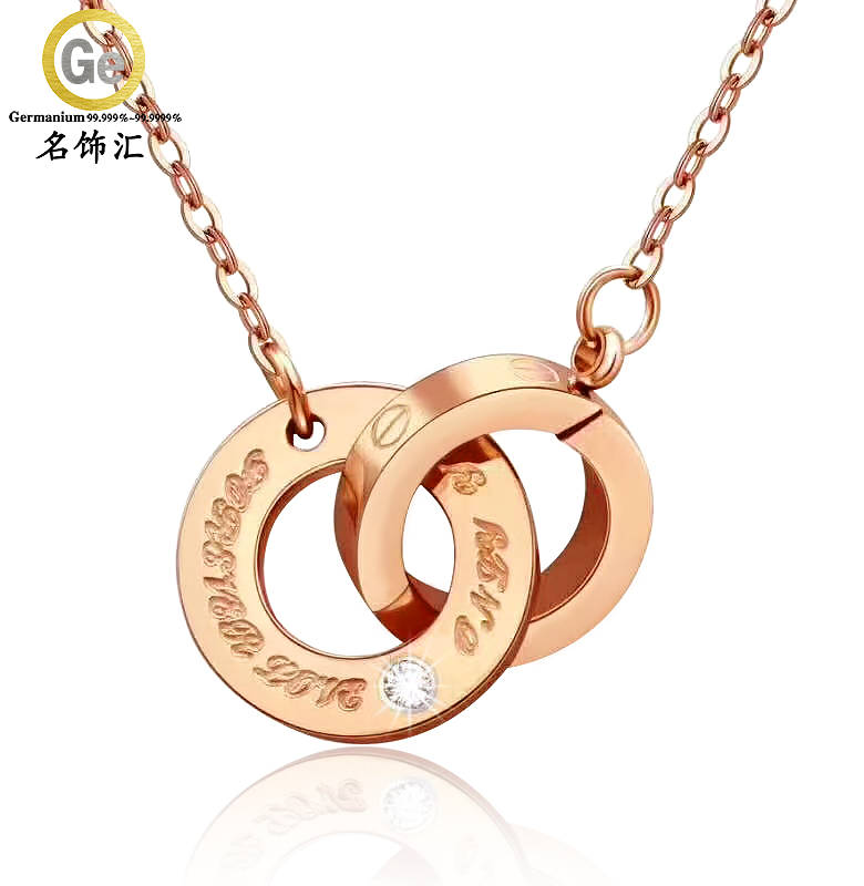 锁骨|钛钢项链 韩版潮流性感小蛮腰 四叶?锁骨项链饰品