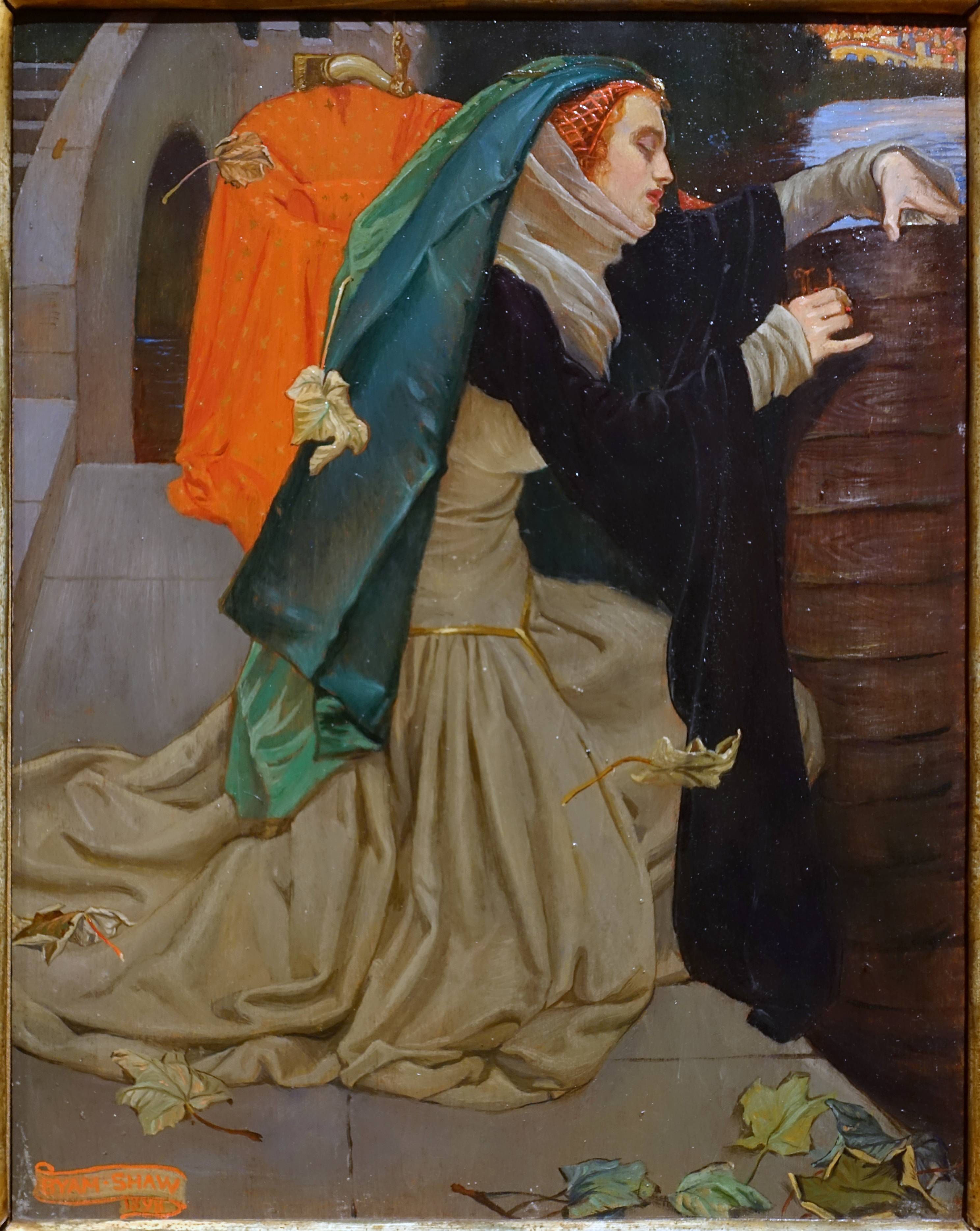 喁喁/她顾影自叹"我已厌倦这虚幻的影踪"/这就是小岛姑娘夏洛特)the