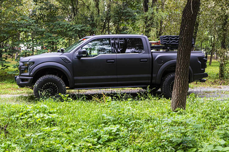 福特f150ltd改装猛禽外观喷涂猿金刚防爆装甲漆