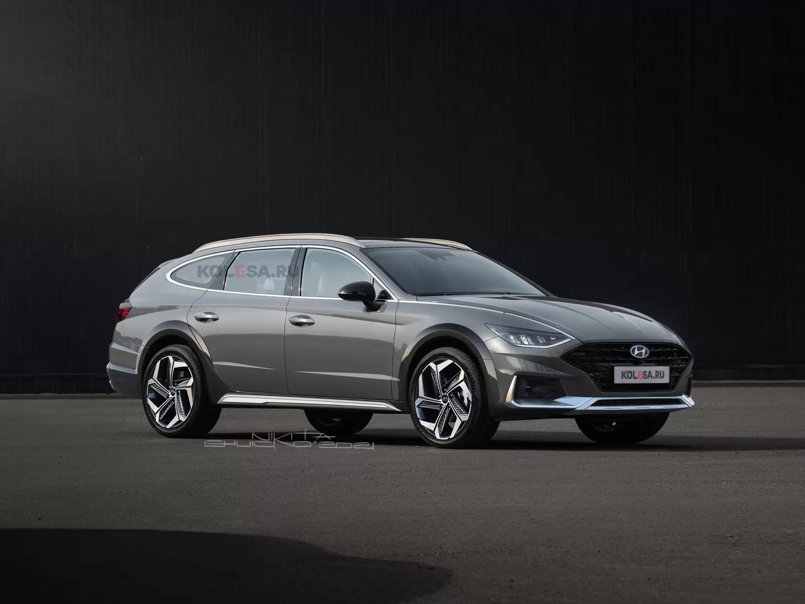 全新现代索纳塔全地形版旅行车渲染图曝光变得更硬气一些了