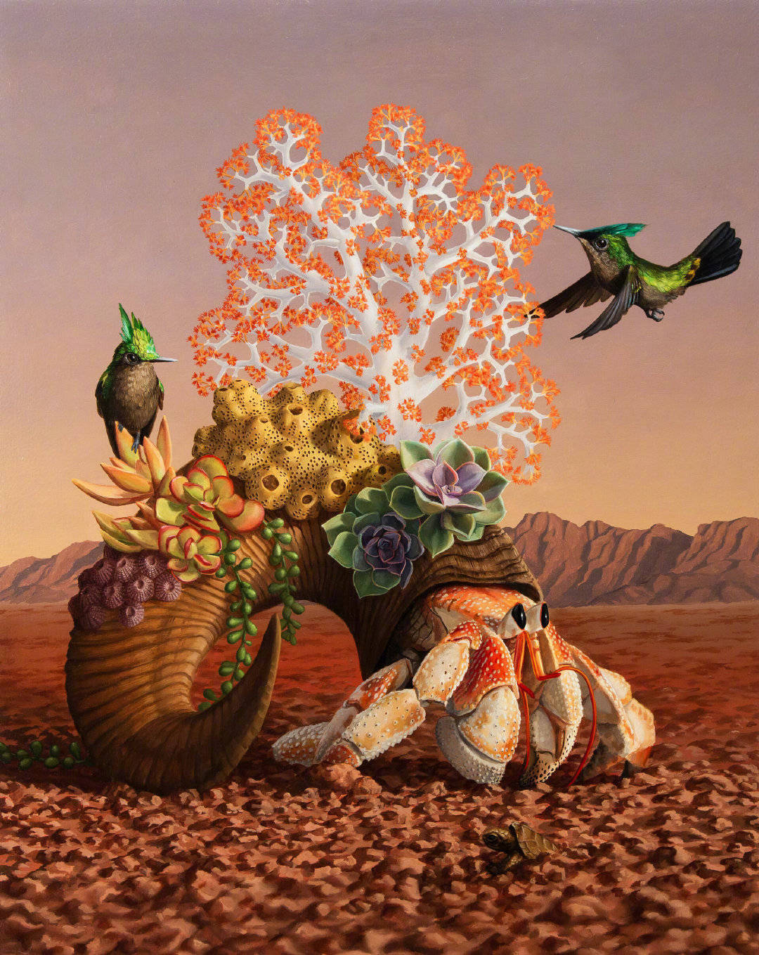 光怪陆离的野生动物油画