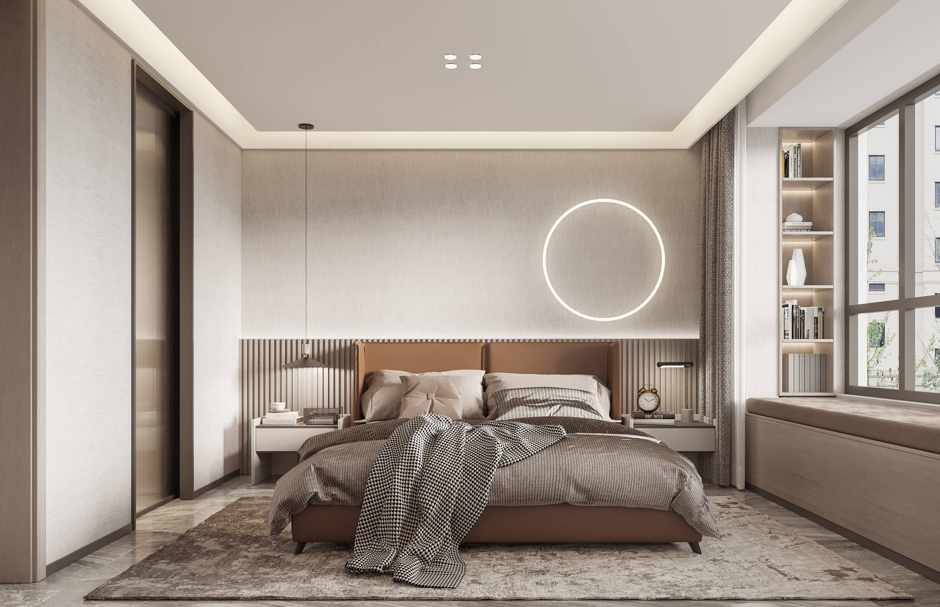 现代极简风139㎡威海精致装修设计·高新花园_风格