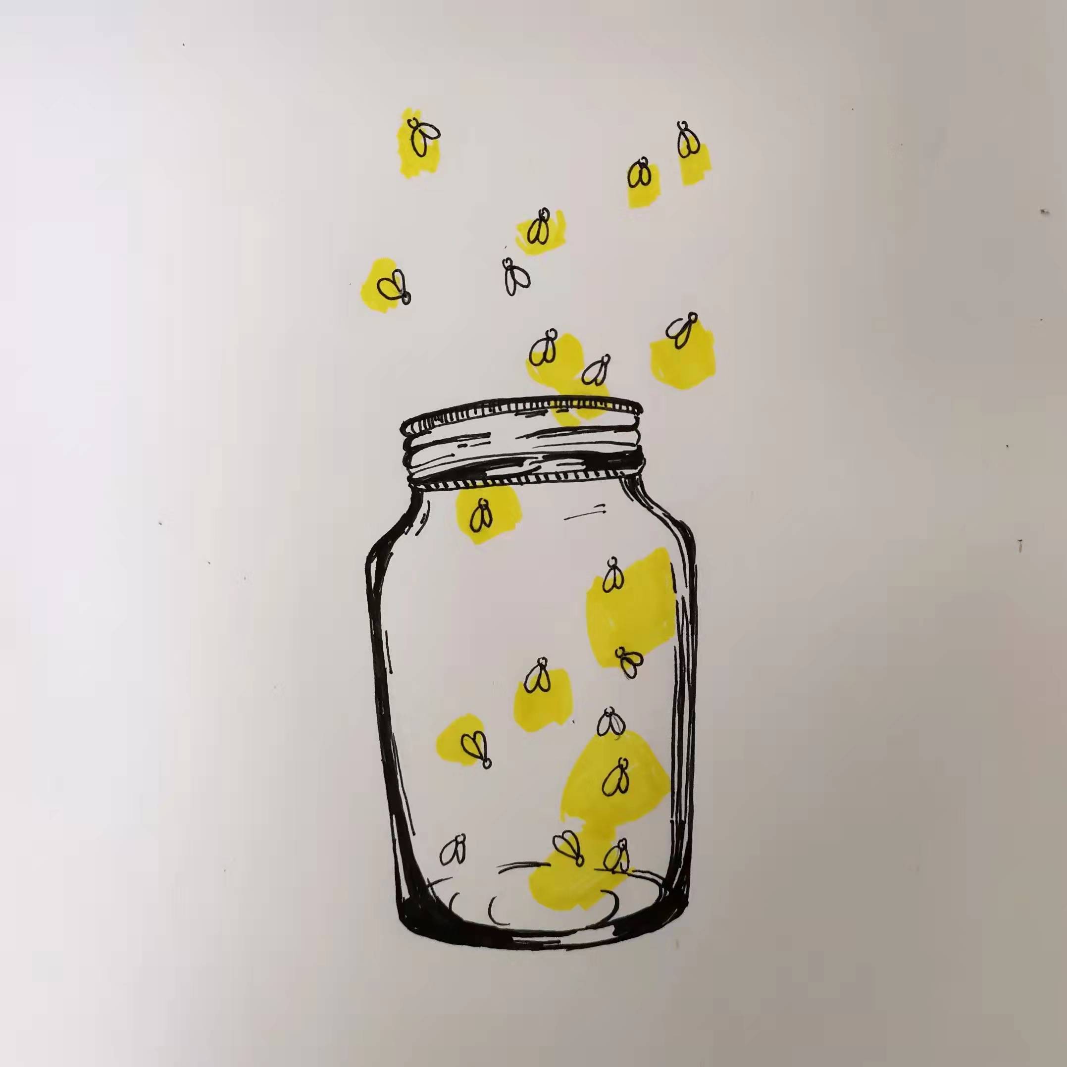 星光戳戳一分钟·教你画一罐萤火虫