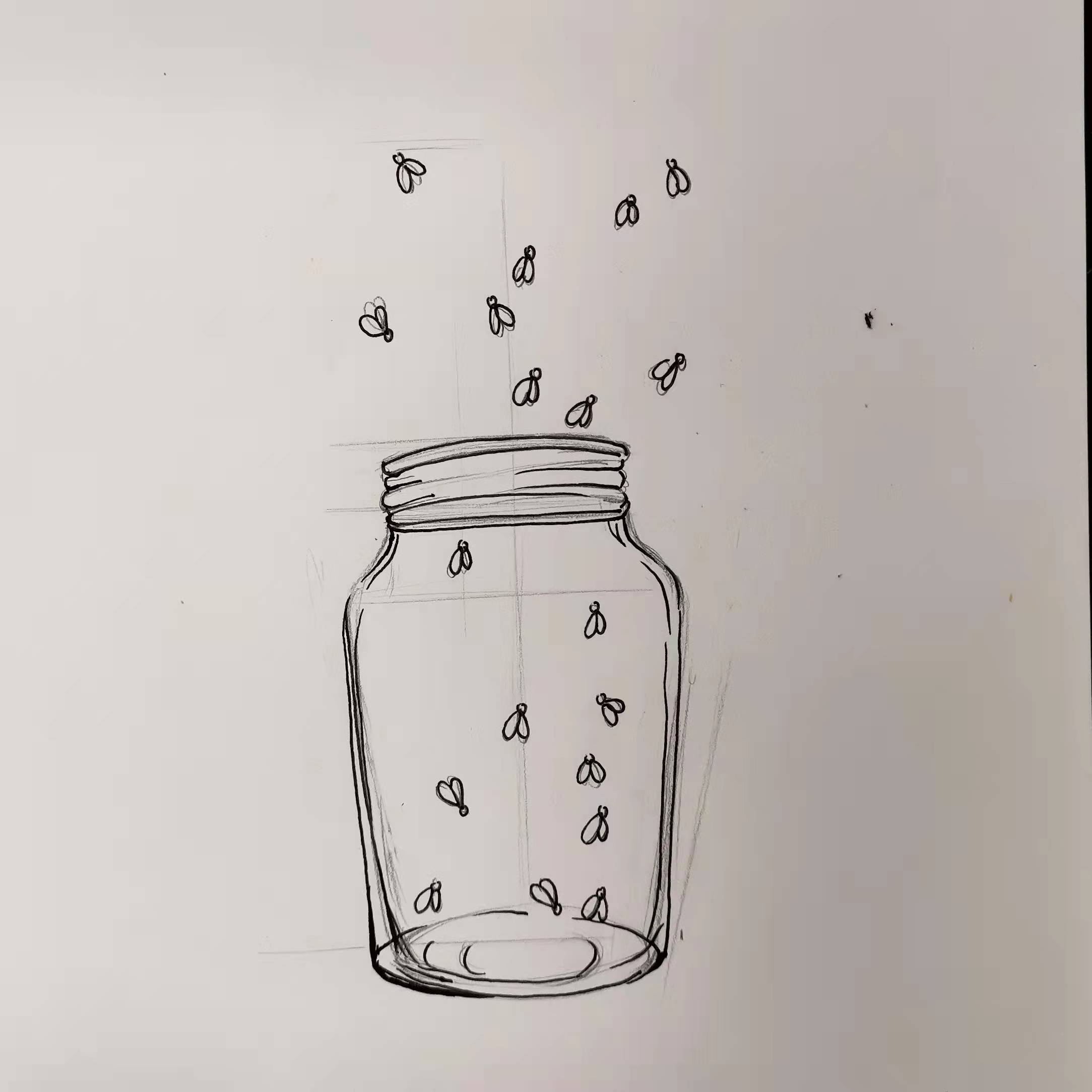 星光戳戳一分钟·教你画一罐萤火虫