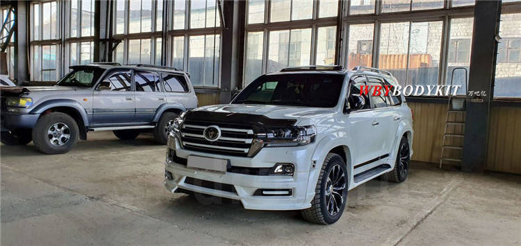 丰田兰德酷路泽改装wald宽体大小包围轮眉尾翼中翼前后杠轮毂排气