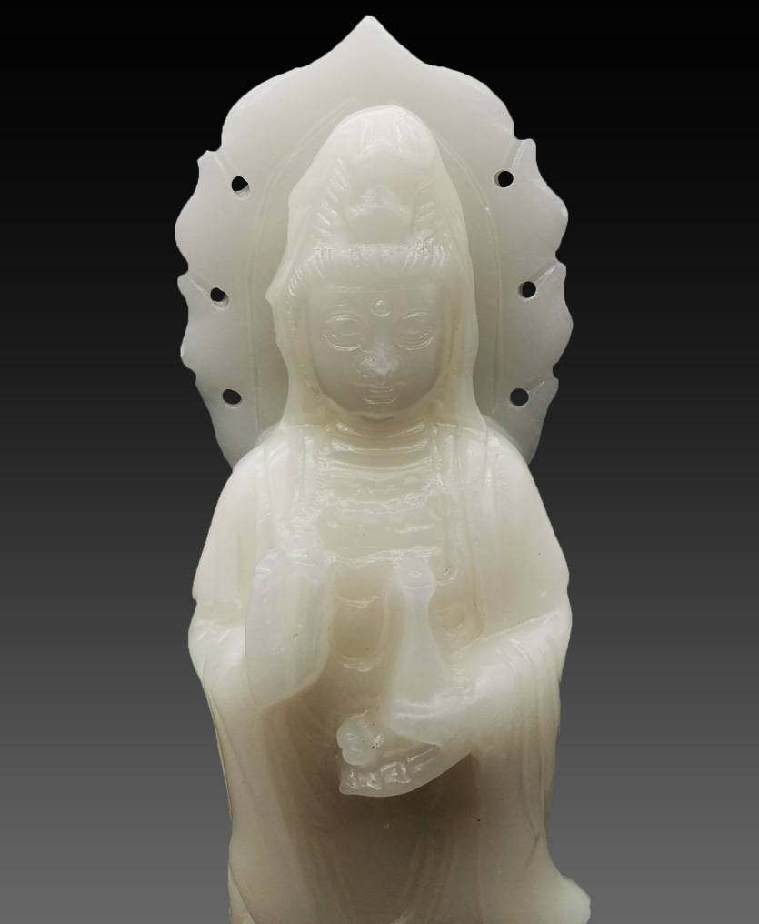 藏品鉴赏玉观音像