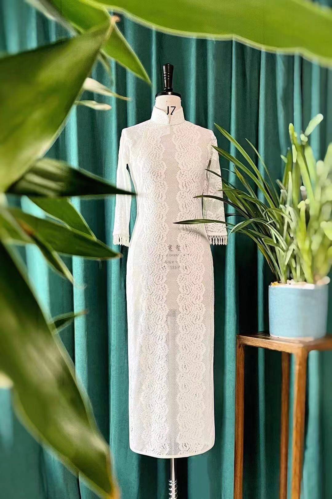 魔杖 梵芮锦刺绣手工刺绣法式刺绣旗袍分享