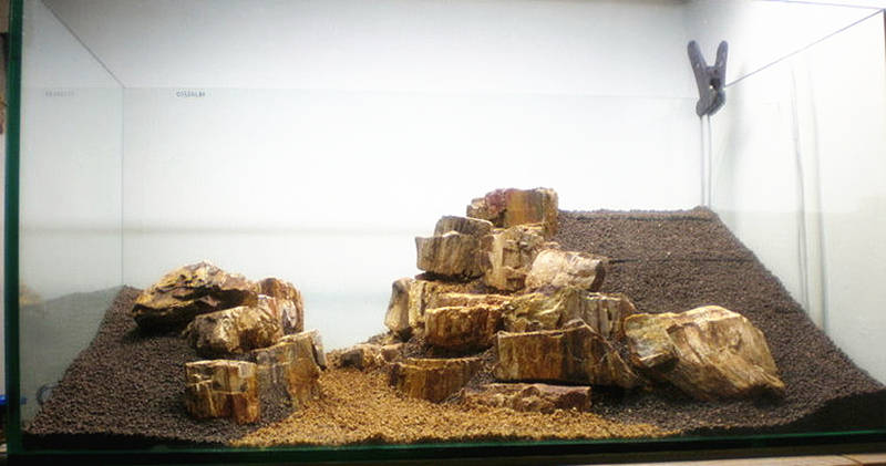 60鱼缸青龙石造景骨架_40鱼缸青龙石造景_石灰石鱼缸造景