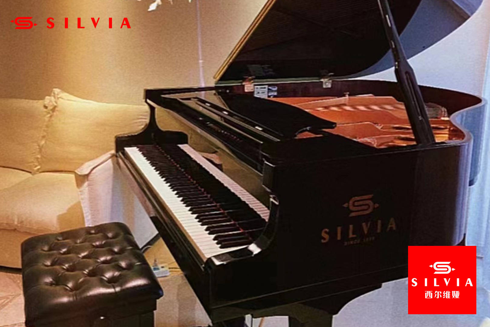 奥地利西尔维娅钢琴雄浑有力的音质与令人惊叹的表现力百年传承