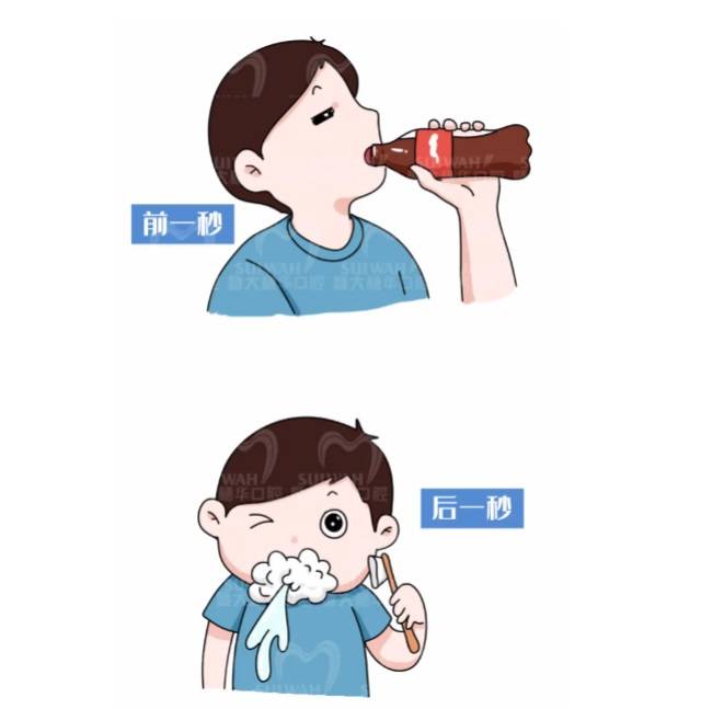 降到最低|为什么喝完可乐不能马上刷牙？