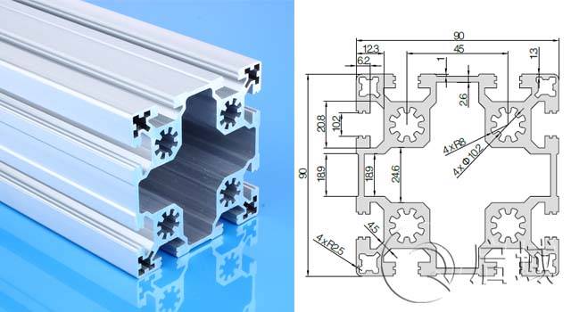 9090工业铝型材的壁厚有哪些？