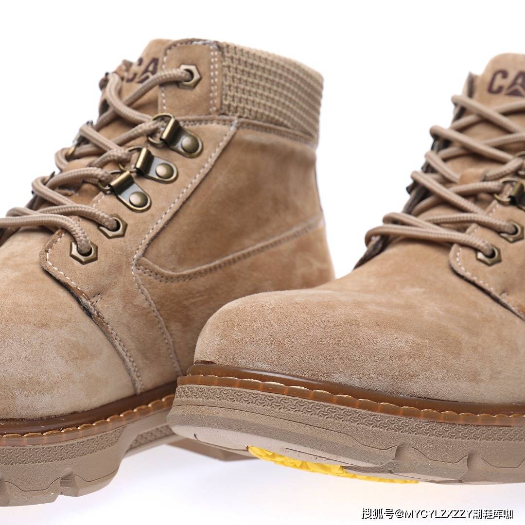 推土机 卡特CAT Miel Raz Mid 秋冬中帮牛皮系带马丁靴英伦工装户外休闲百搭鞋P720228