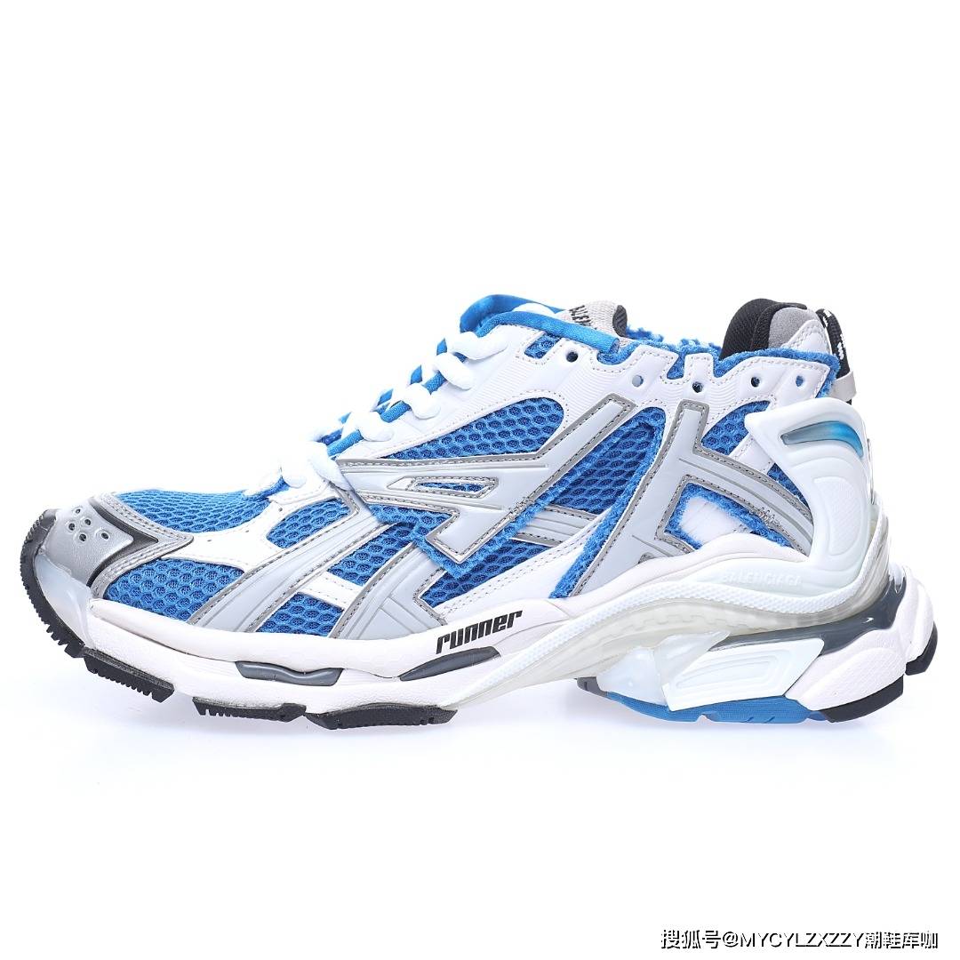 Silver 巴黎世家BALENCIAGA Runner Sneaker慢跑低帮复古野跑潮流姥爹风运动慢跑鞋