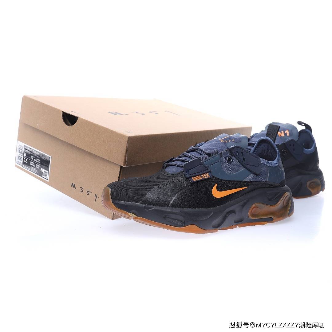 Gore-Tex 耐克Nike React N.354 Type Gore-Tex 瑞亚解构机能低帮慢跑鞋 BQ4737-001-002