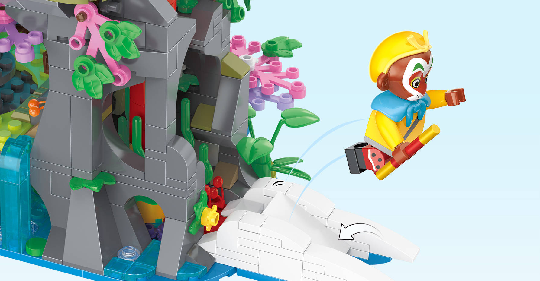 悦创积木×上美影 | 来看孙悟空的花果山