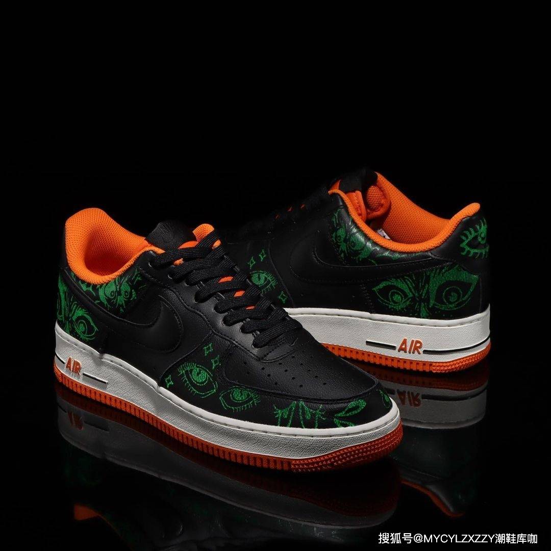 图标 2021恶作剧之夜万圣节耐克Nike Air Force 1 '07 空军一号运动板鞋 DC8891-001