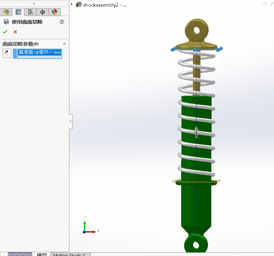 实现弹簧柔性状态的2种方式solidworks教程