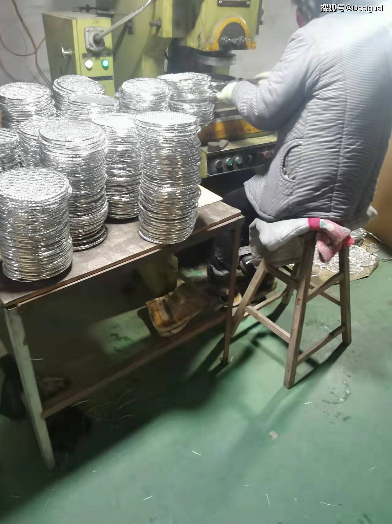 烧烤网一次性包边烧烤网生产过程