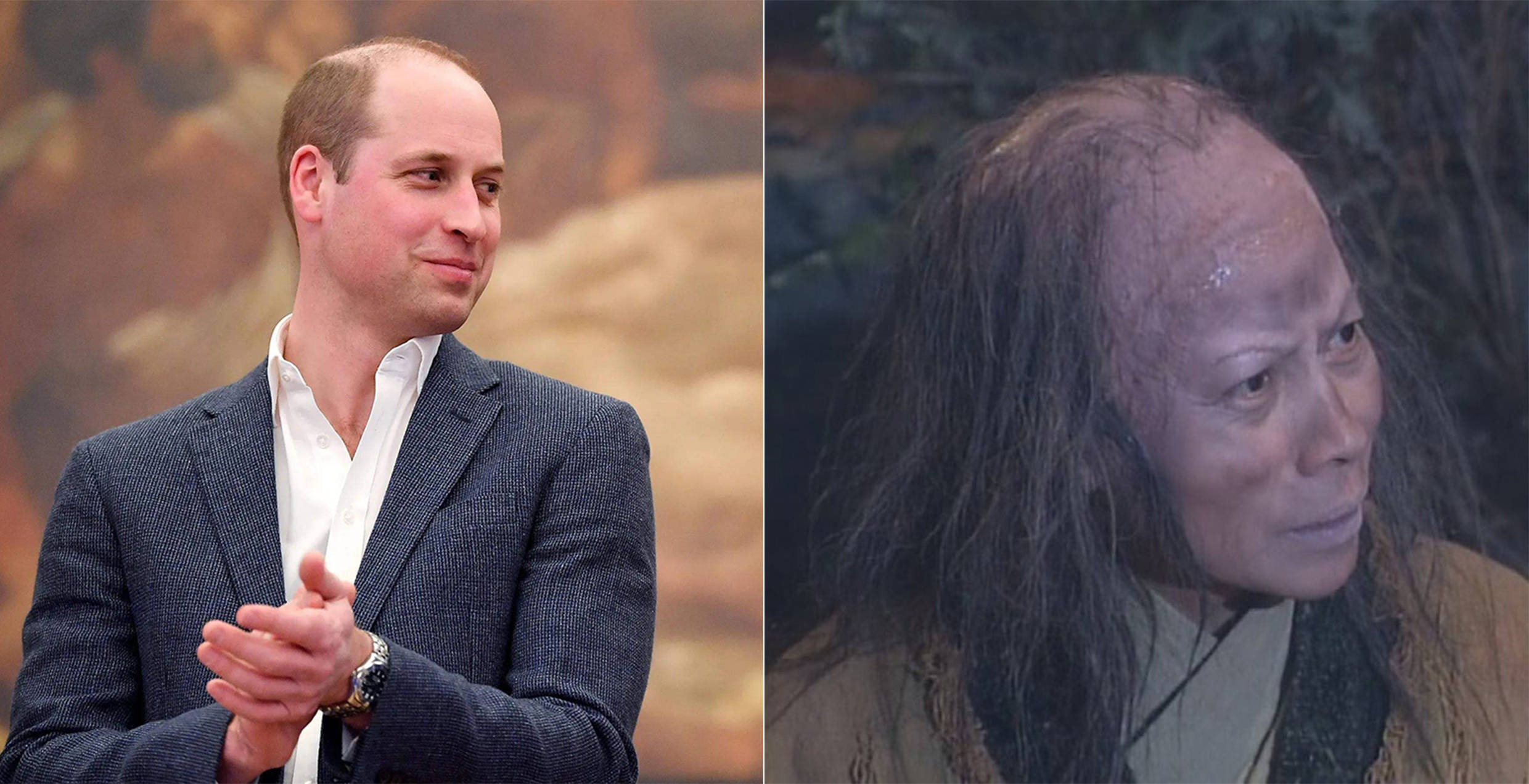 简单来说,男性雄脱的终点是威廉王子,而女性雄脱"长大后"就成了裘千尺