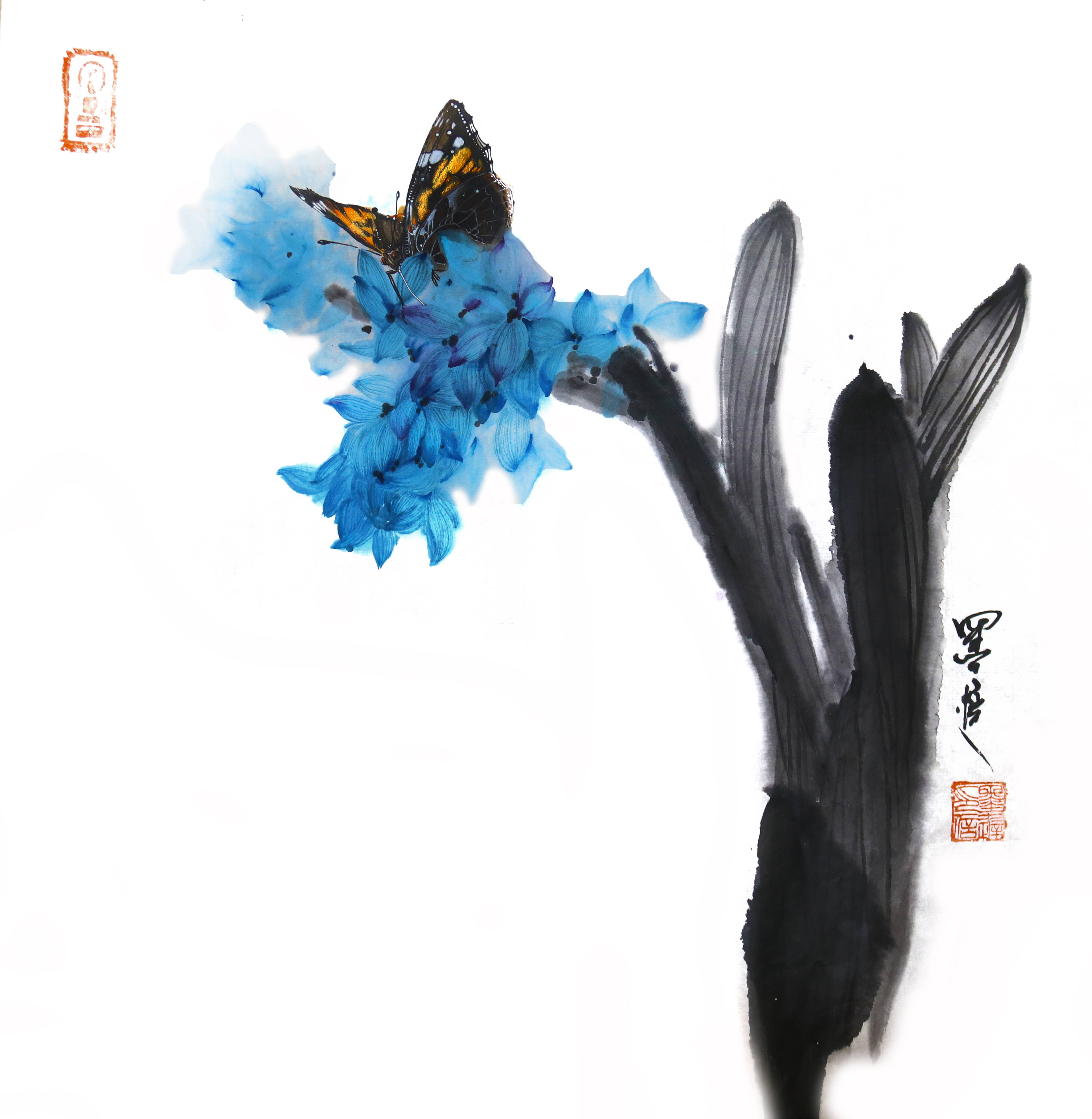 中国|俊逸洒脱——评墨迟兄之花鸟艺术