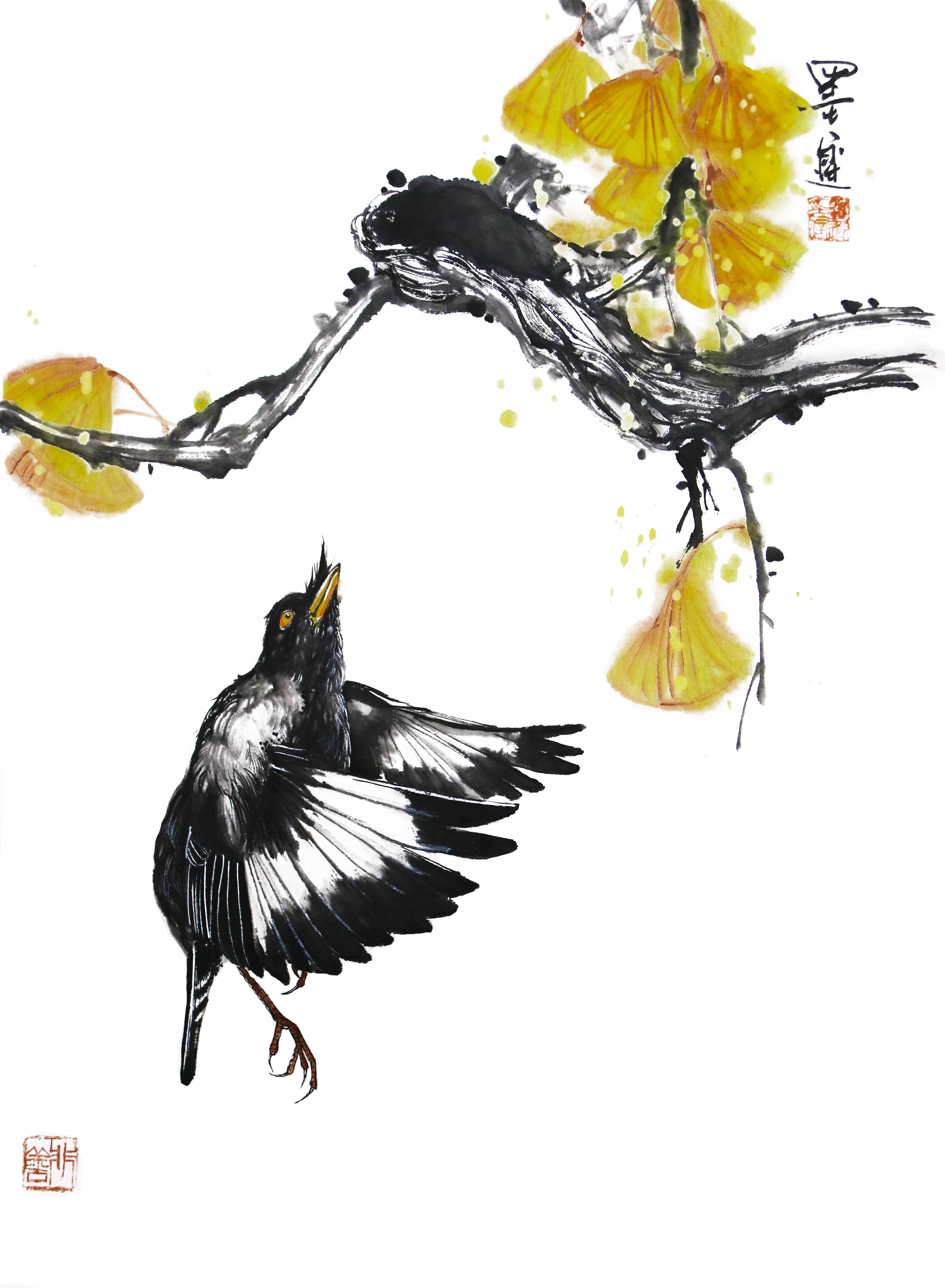 中国|俊逸洒脱——评墨迟兄之花鸟艺术