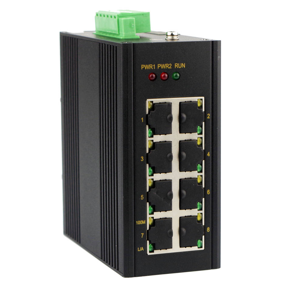 RS108E紧凑型百兆8口导轨式以太网交换机