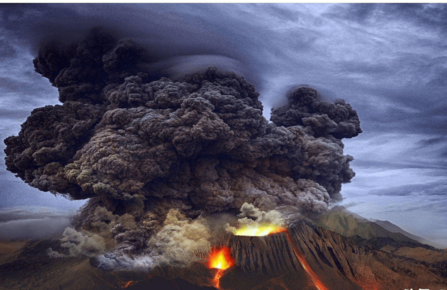壁紙 火山クレーターの空、夕暮れ 1920x1080 Full HD 2K 無料のデスクトップの背景, 画像
